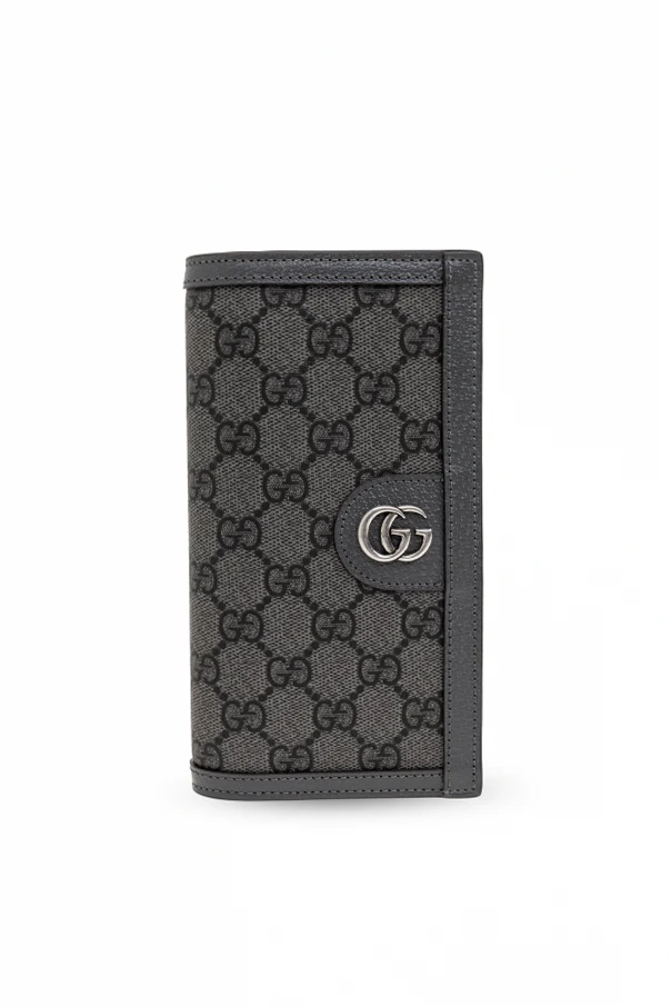 GRAU Monogramm-Geldbörse