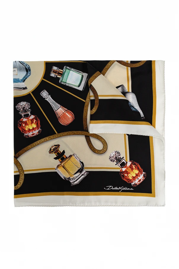 MULTICOLOUR Silk scarf with print