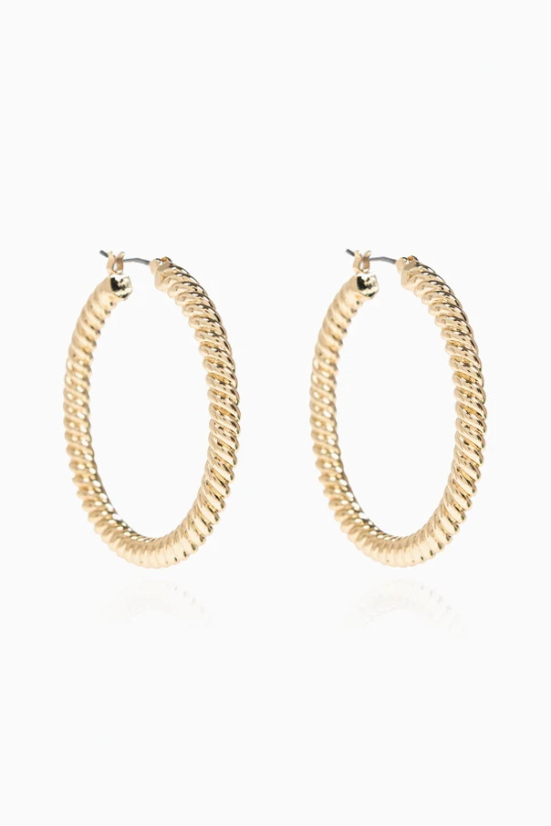GOLD Round earrings