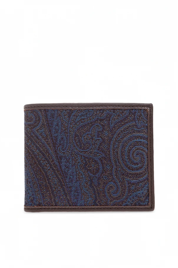 MARINEBLAU Geldbörse mit Muster