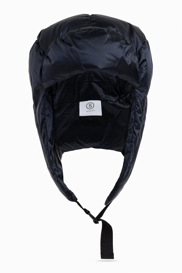 GRANATOWY Pikowana czapka