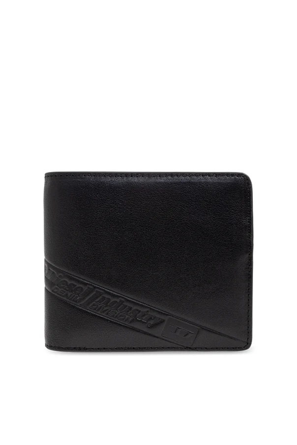SCHWARZ Portemonnaie ‘FLAG-D BI-FOLD’