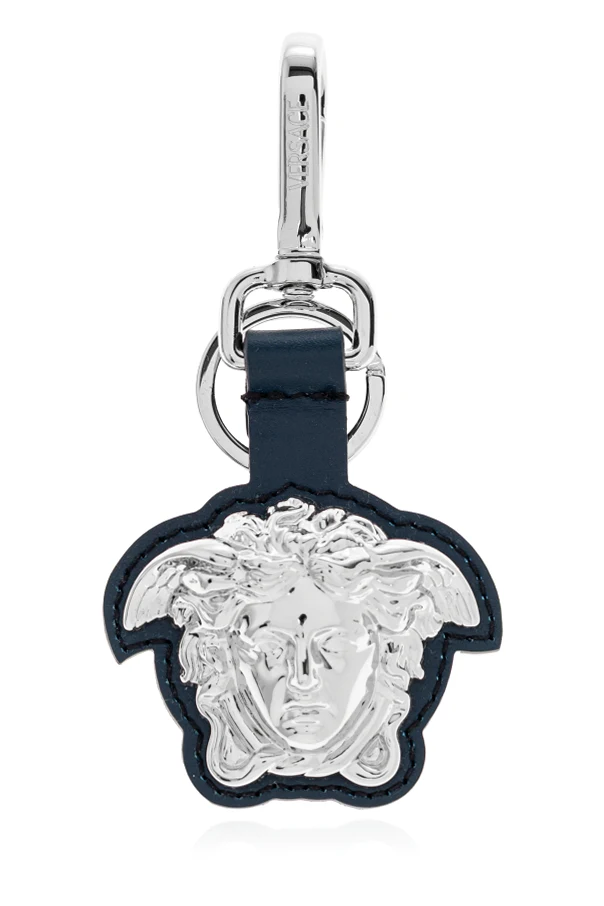 GRANATOWY Brelok z głową Meduzy