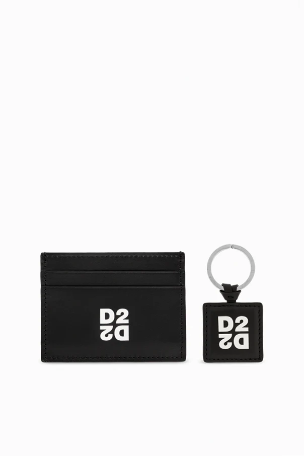 SCHWARZ Set: Kartenetui, Schlüsselanhänger