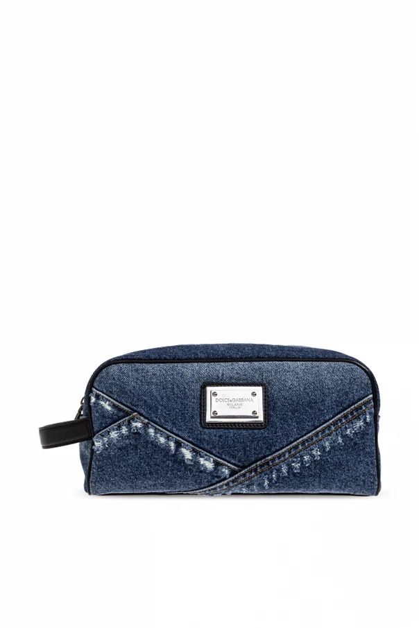 GRANATOWY Kosmetyczka z logo