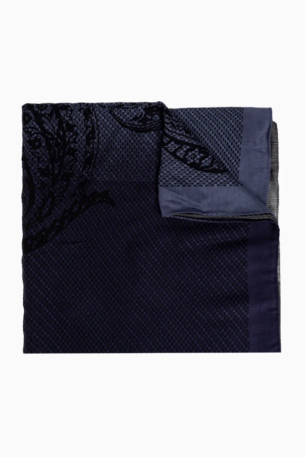 MARINEBLAU Schal mit dekorativem Muster