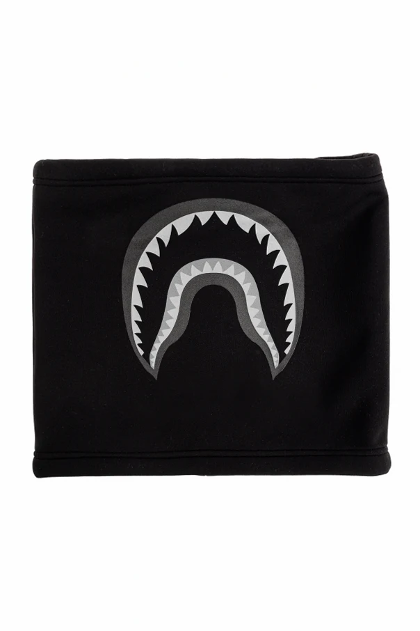 SCHWARZ Schlauchschal mit Aufdruck