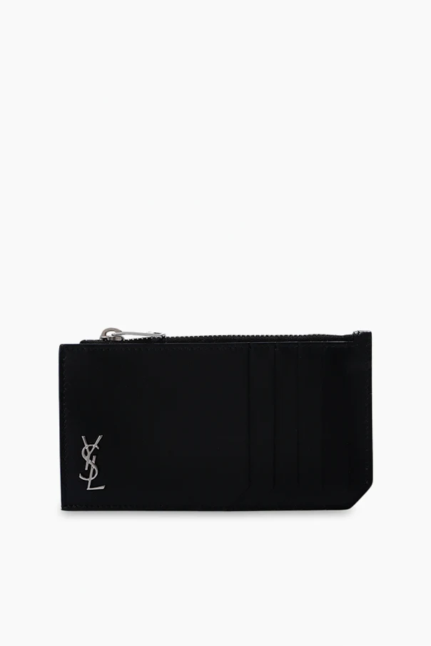 CZARNY Etui na karty z logo