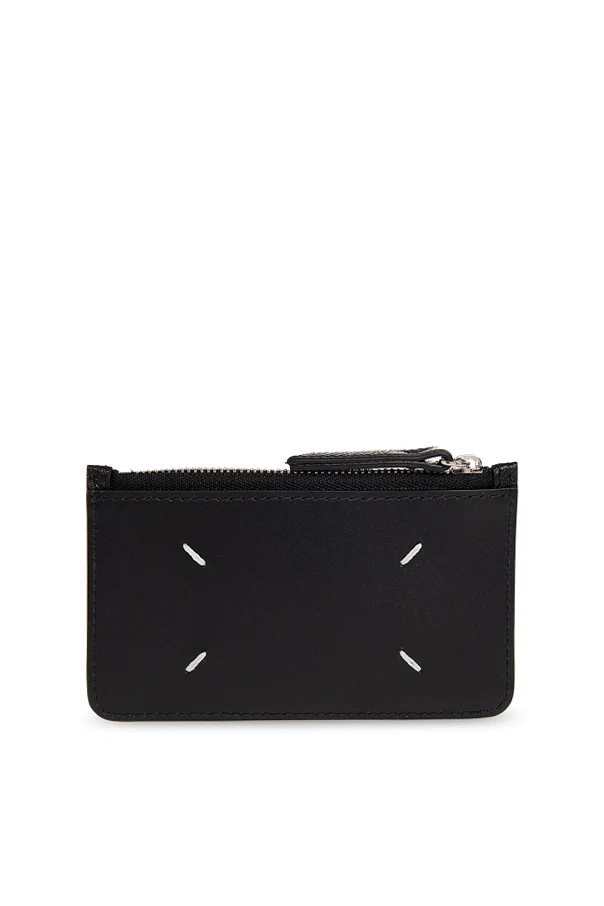 SCHWARZ Card holder with logo