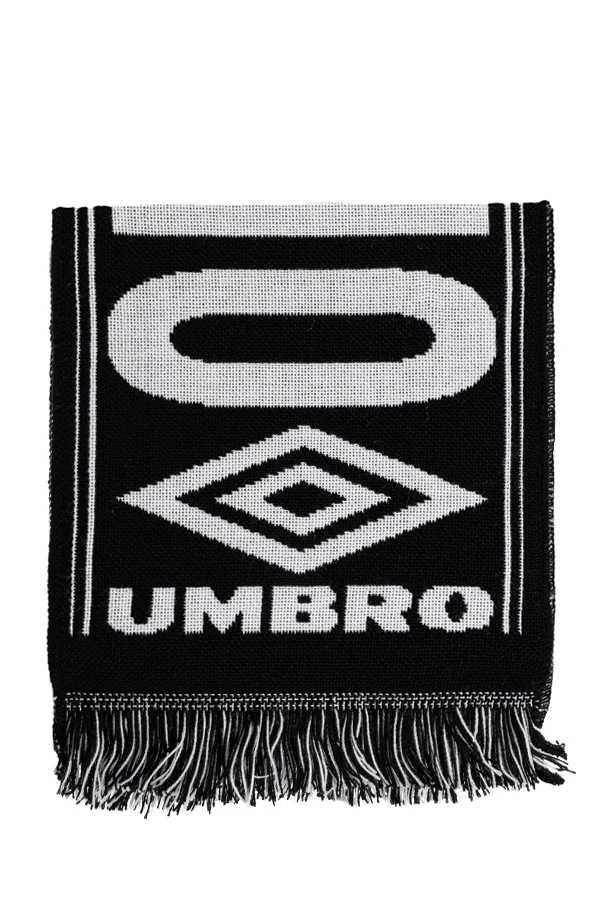 BLACK Scarf with logo