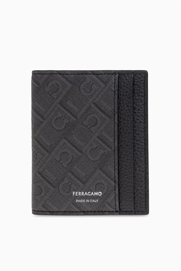 SZARY Etui na karty z logo