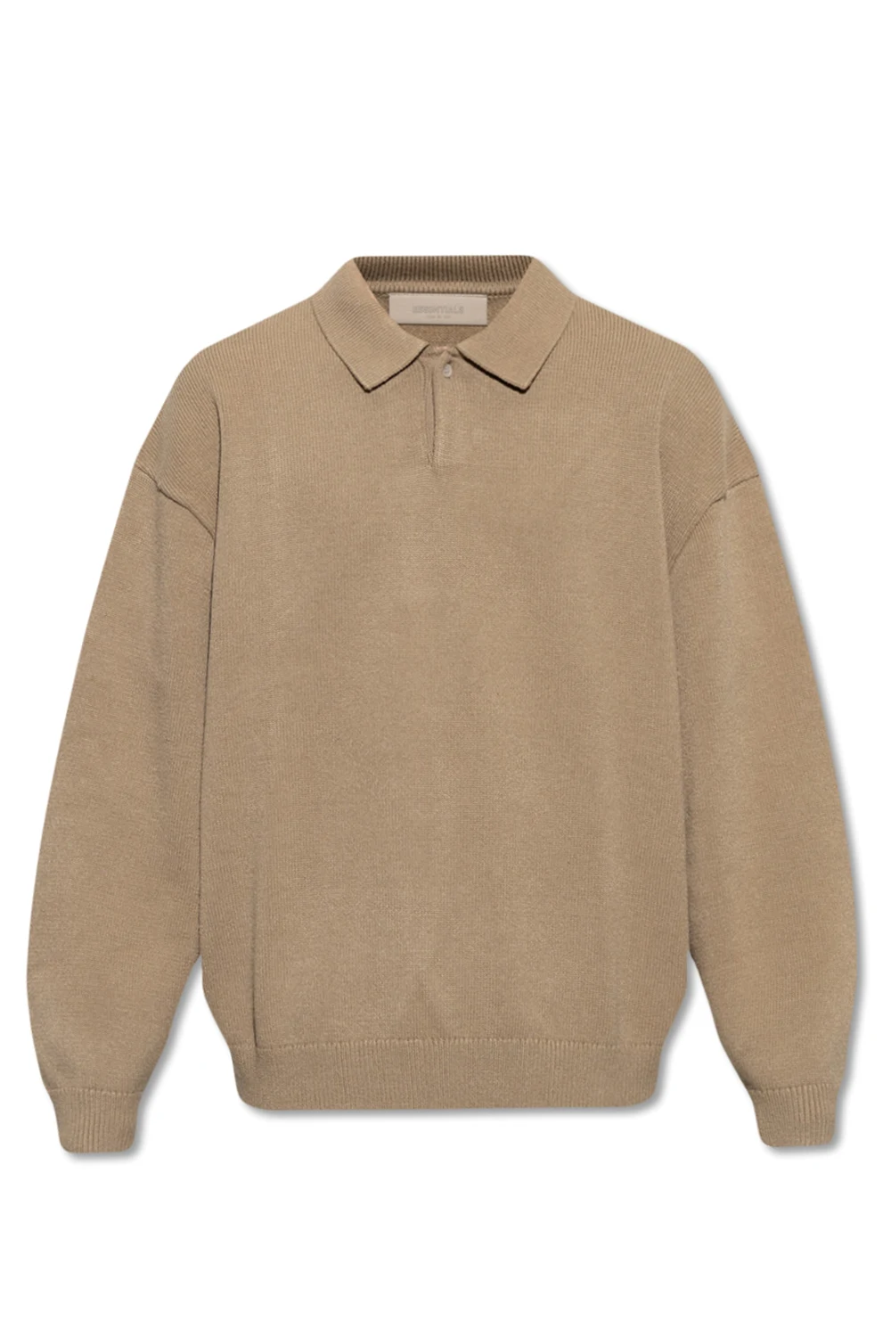 BROWN Polo sweater