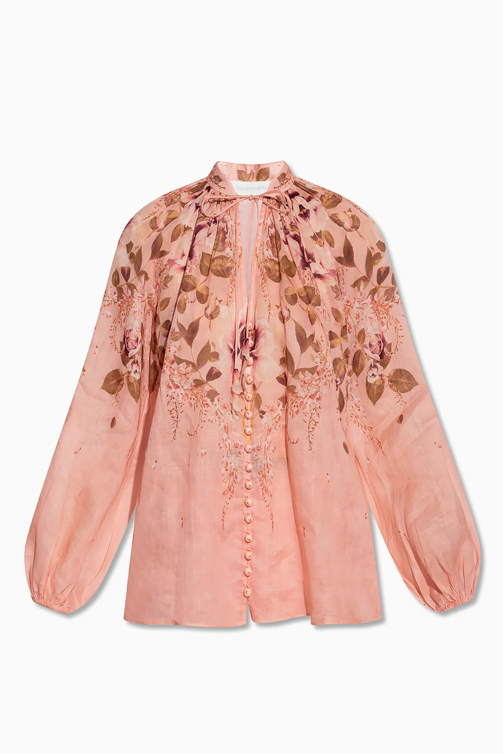 Shirt with floral motif