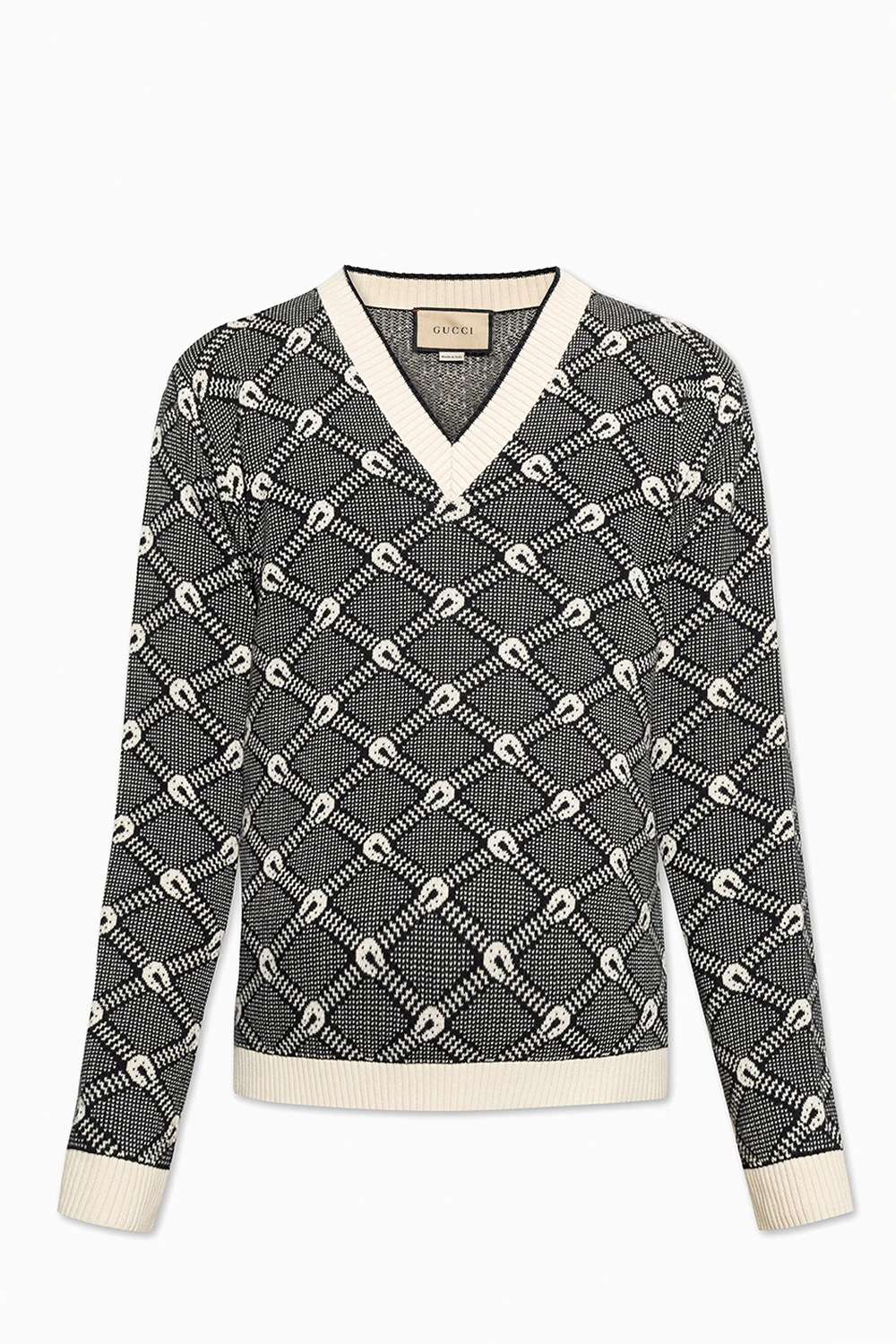 BLACK Patterned sweater