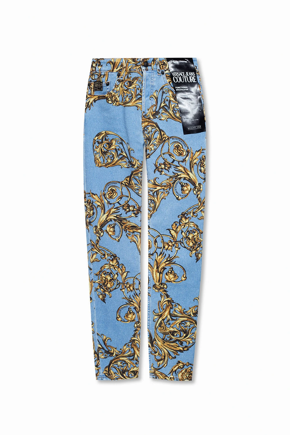 Patterned 'slim' jeans