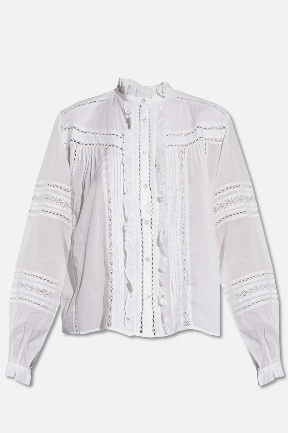 ‘Metina’ shirt with openwork pattern
