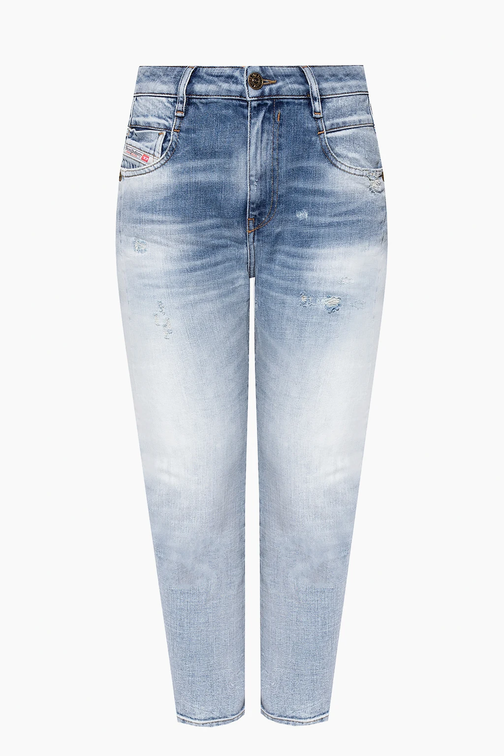 light blue ‘D-Fayza’ jeans with raw edge