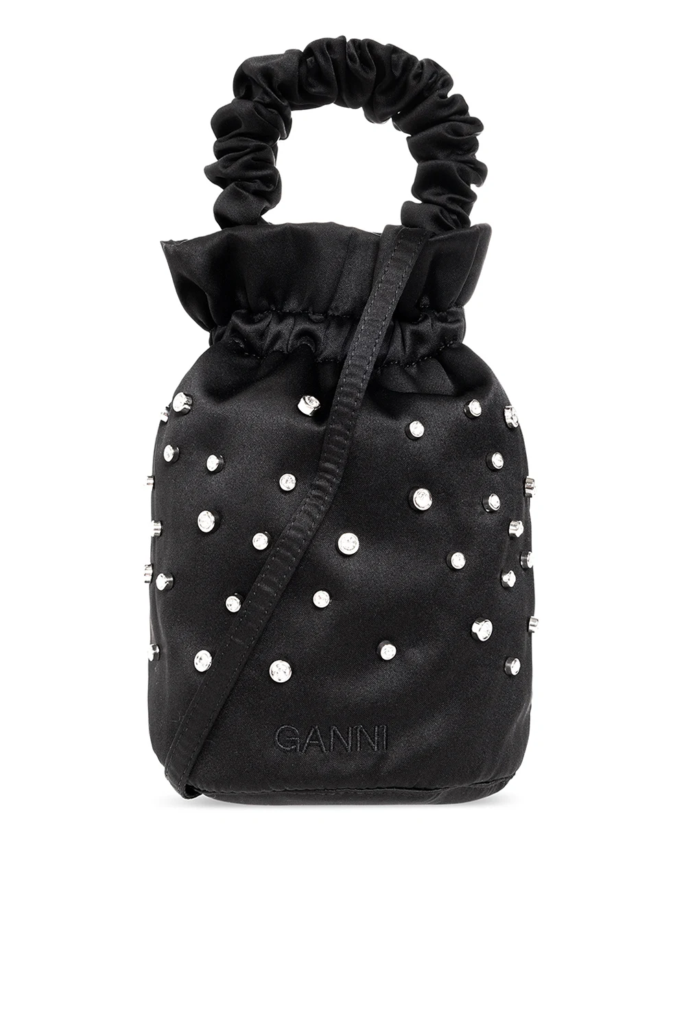 Satin shoulder bag