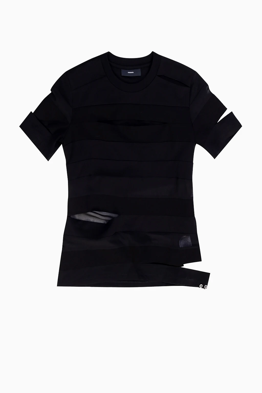 BLACK Cut-out T-shirt