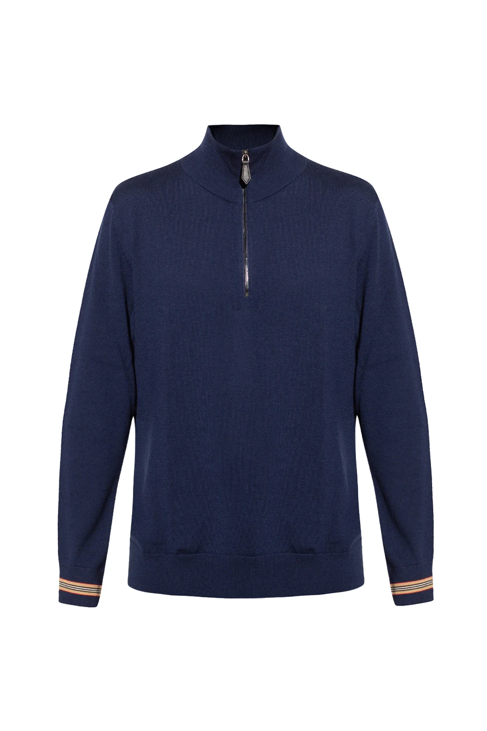 NAVY BLUE Wool turtleneck sweater