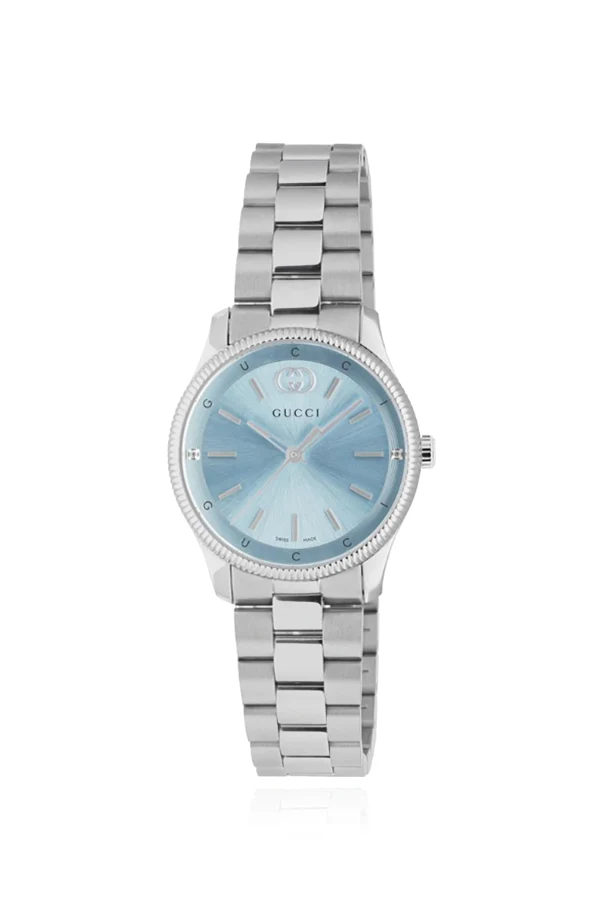 SREBRNY Zegarek z logo