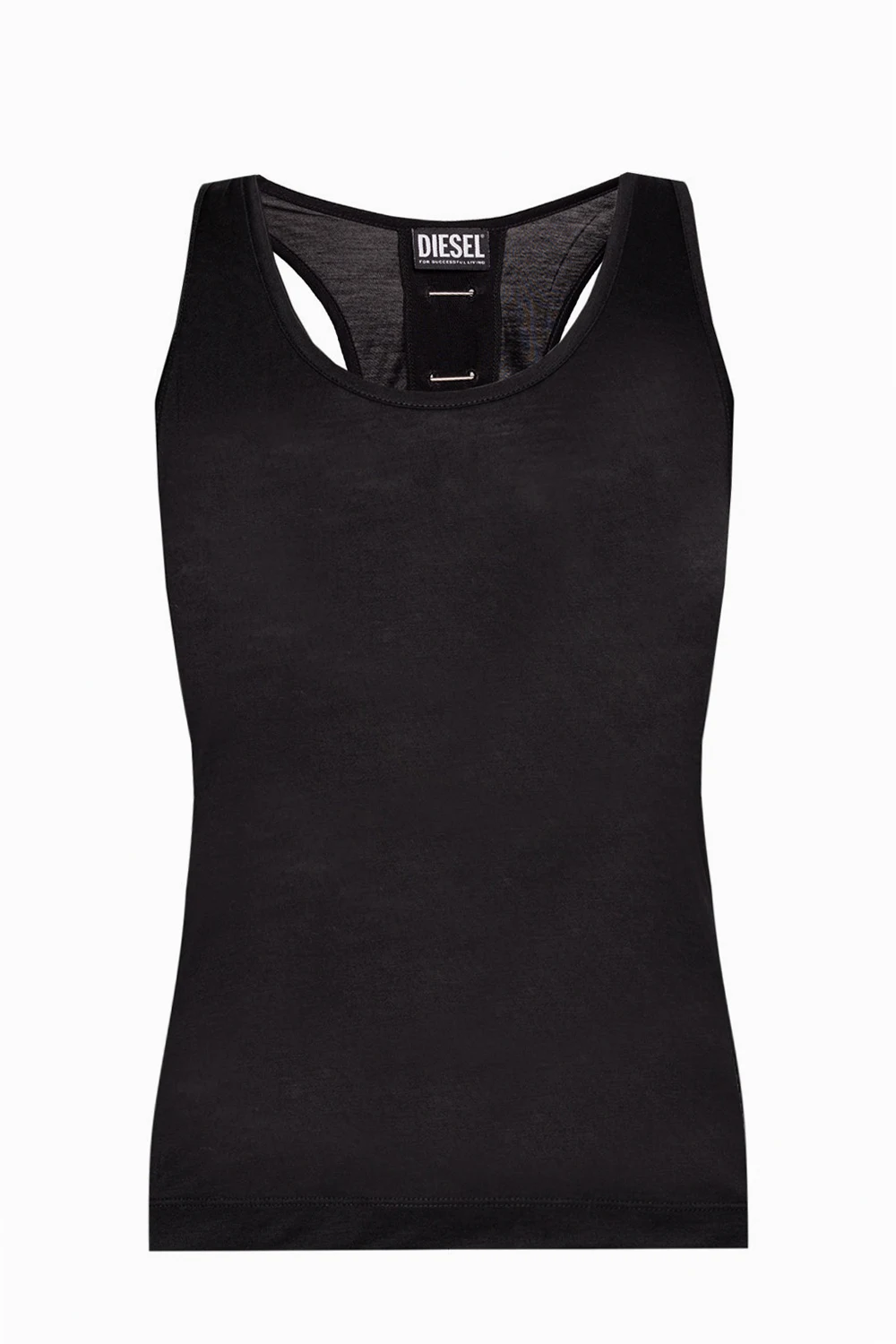 BLACK Sleeveless top with logo