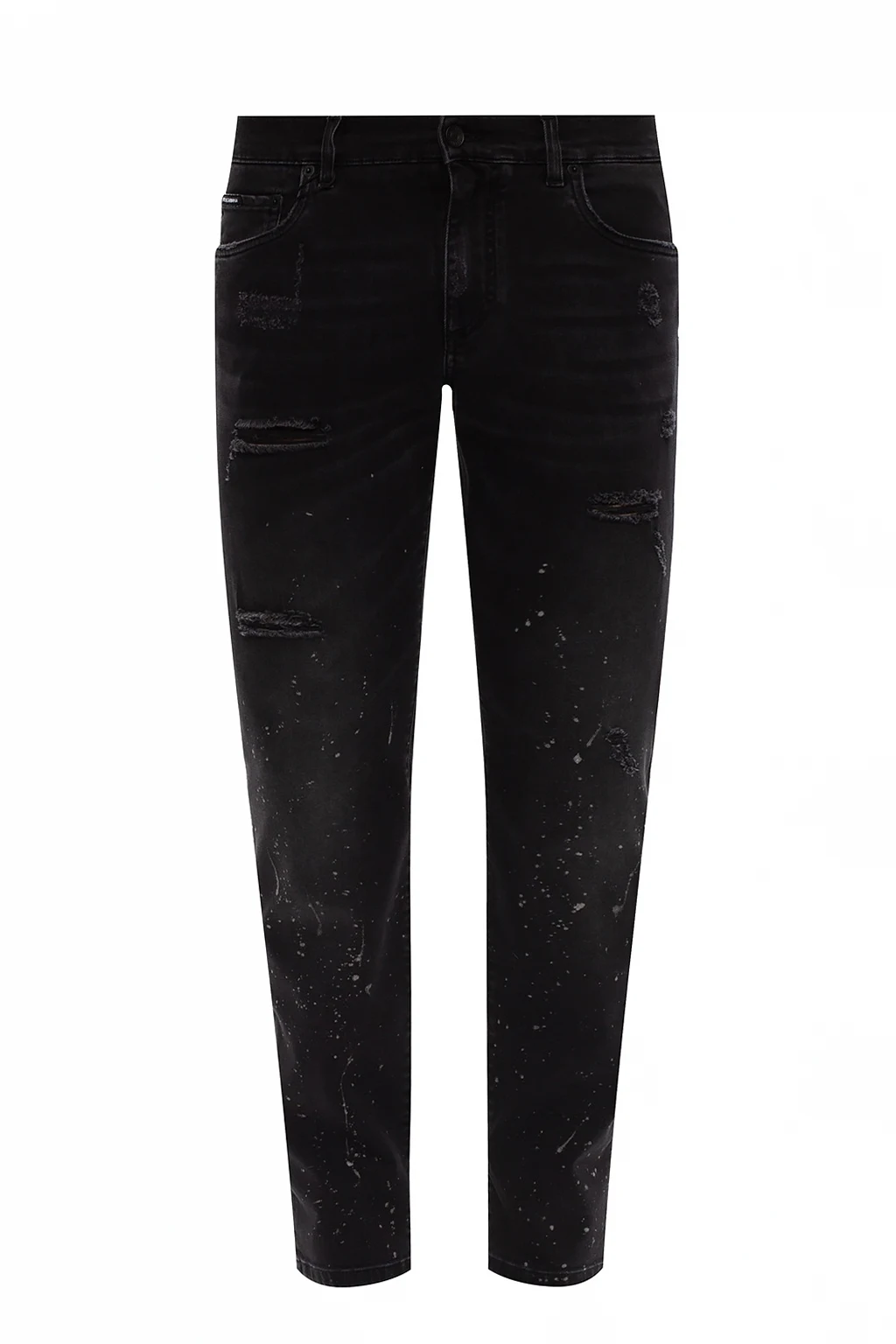 BLACK Raw edge jeans