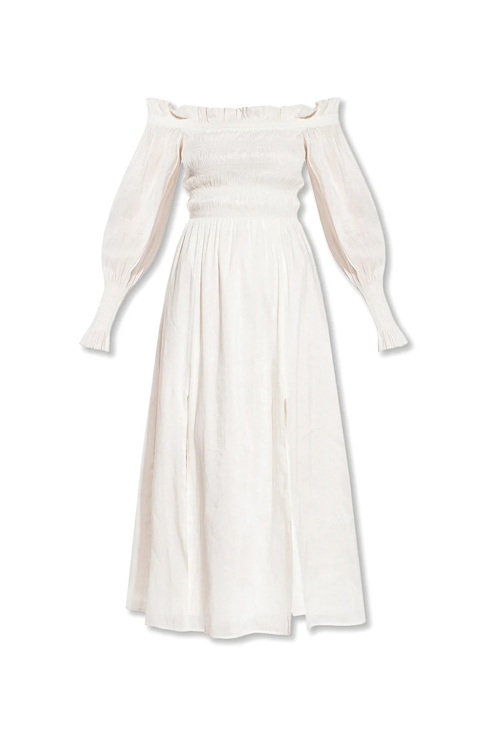 WHITE ‘Lary’ dress with puff sleeves