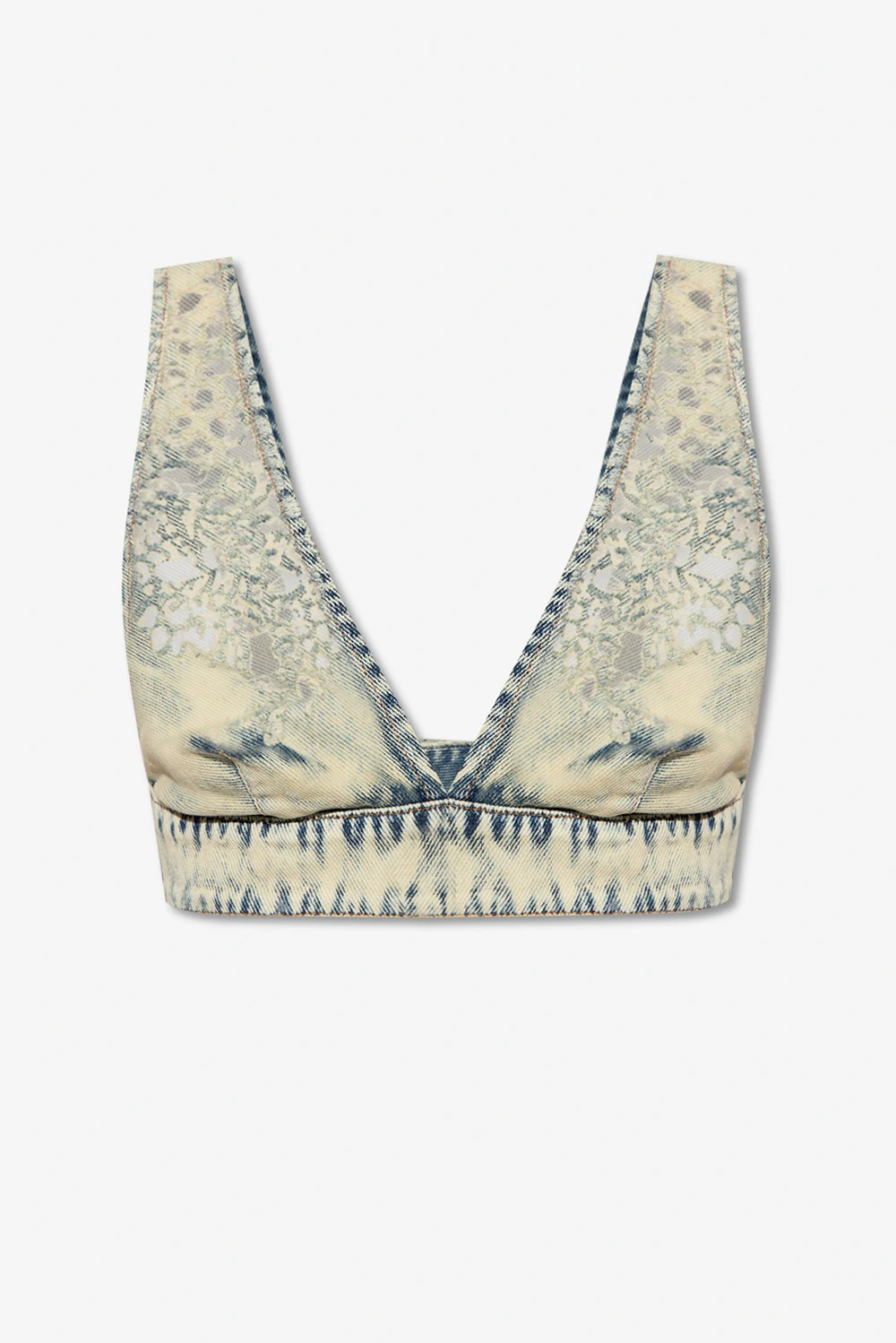 light blue ‘DE-JANYS-FSC’ denim top