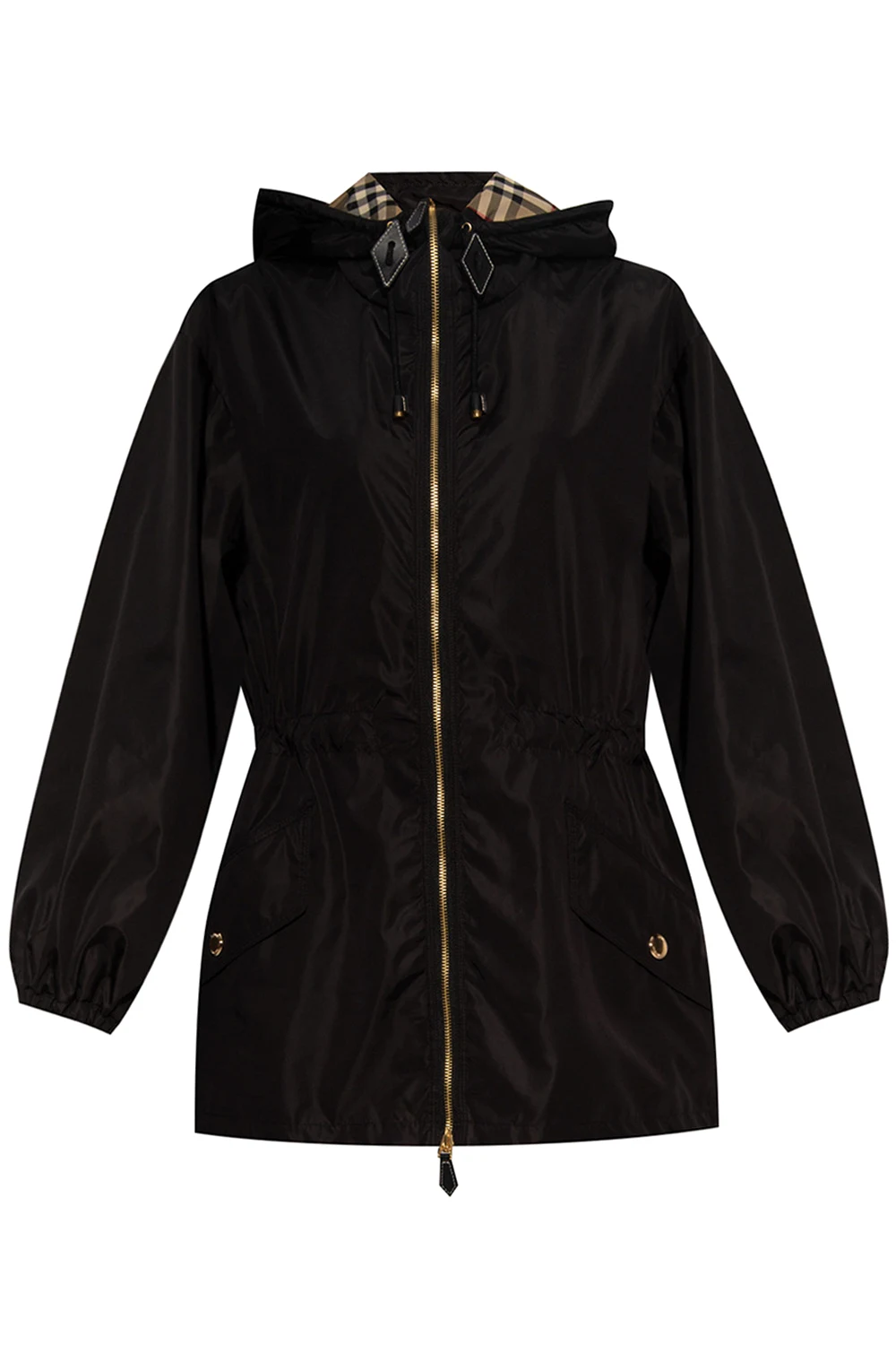 BLACK Hooded jacket