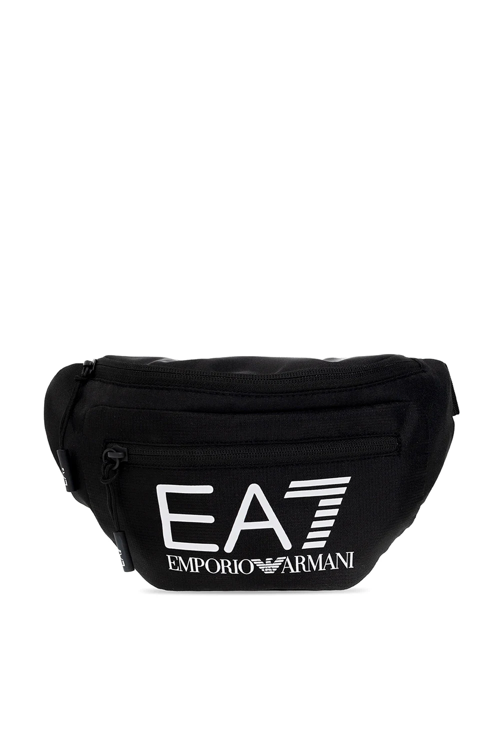 BLACK Belt bag with logo