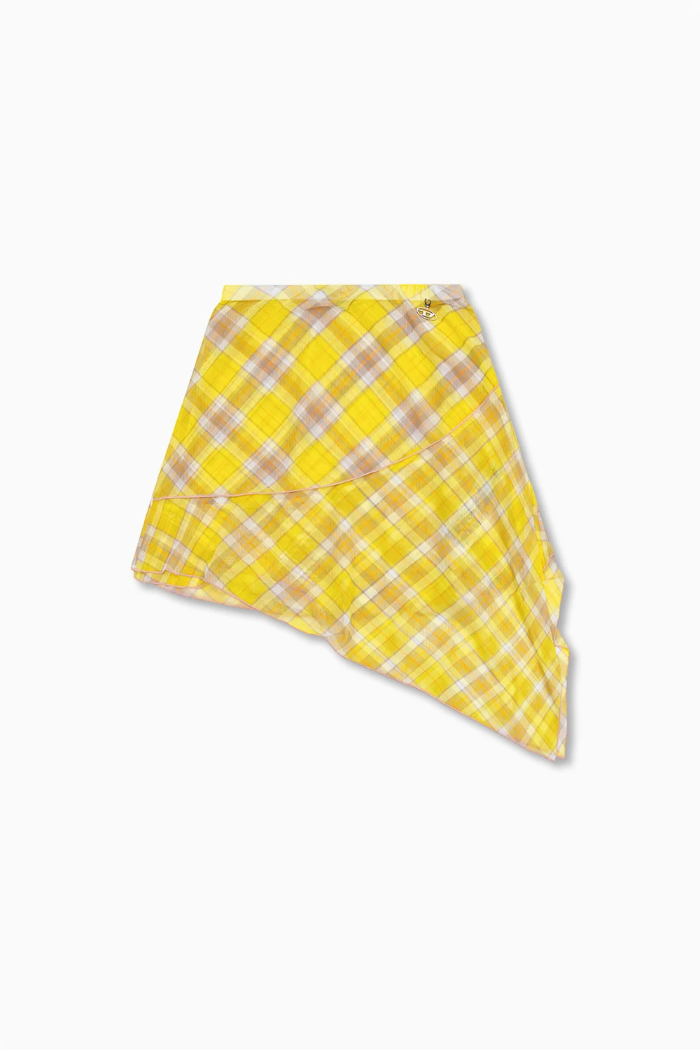 YELLOW  'O-SALLY' asymmetric skirt