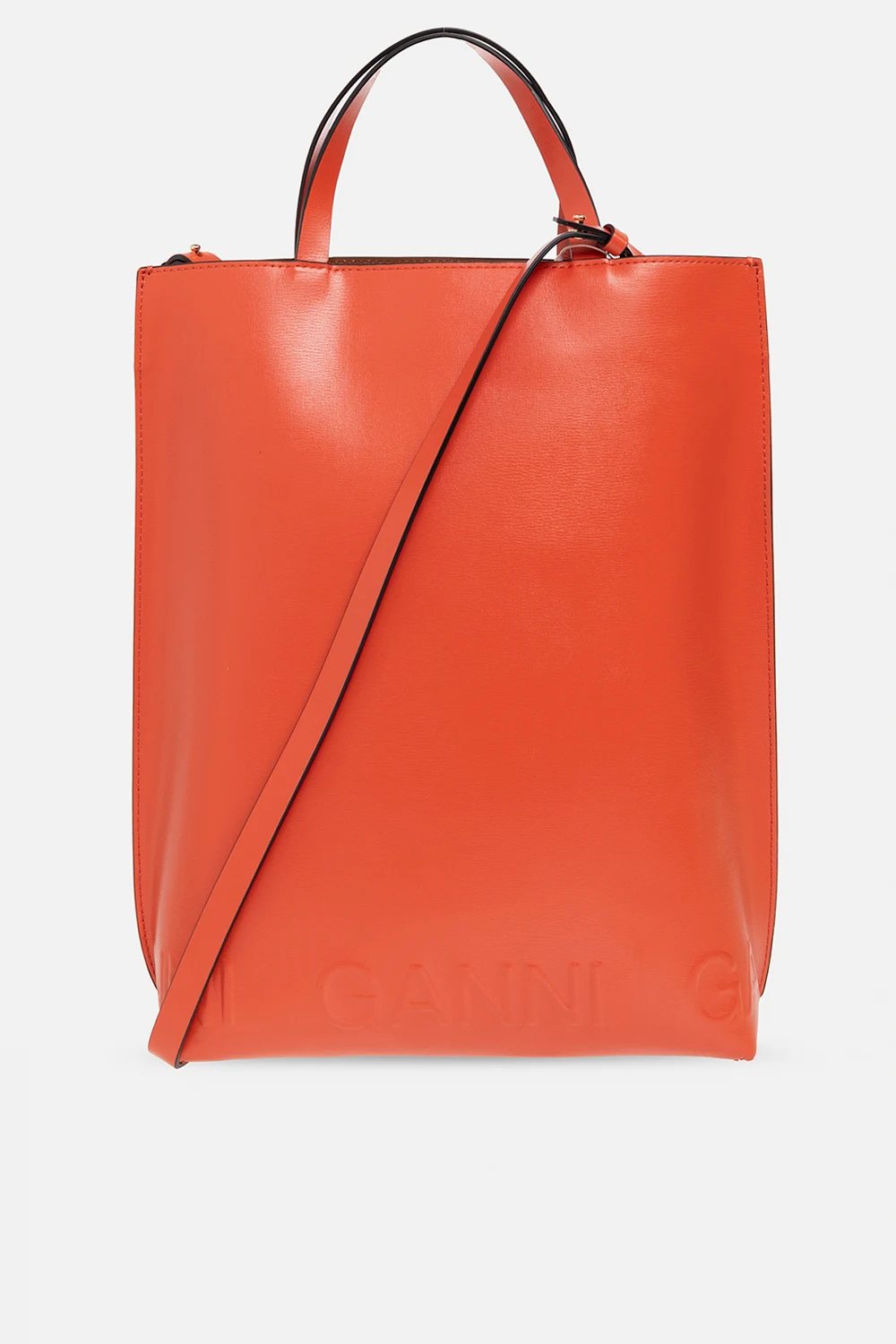 Leather shopper bag