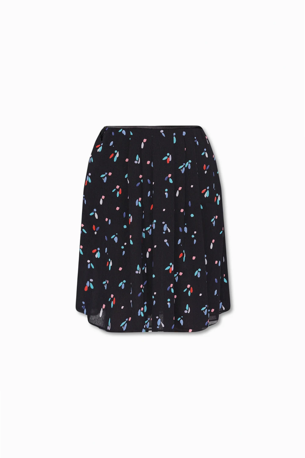 BLACK Patterned skirt