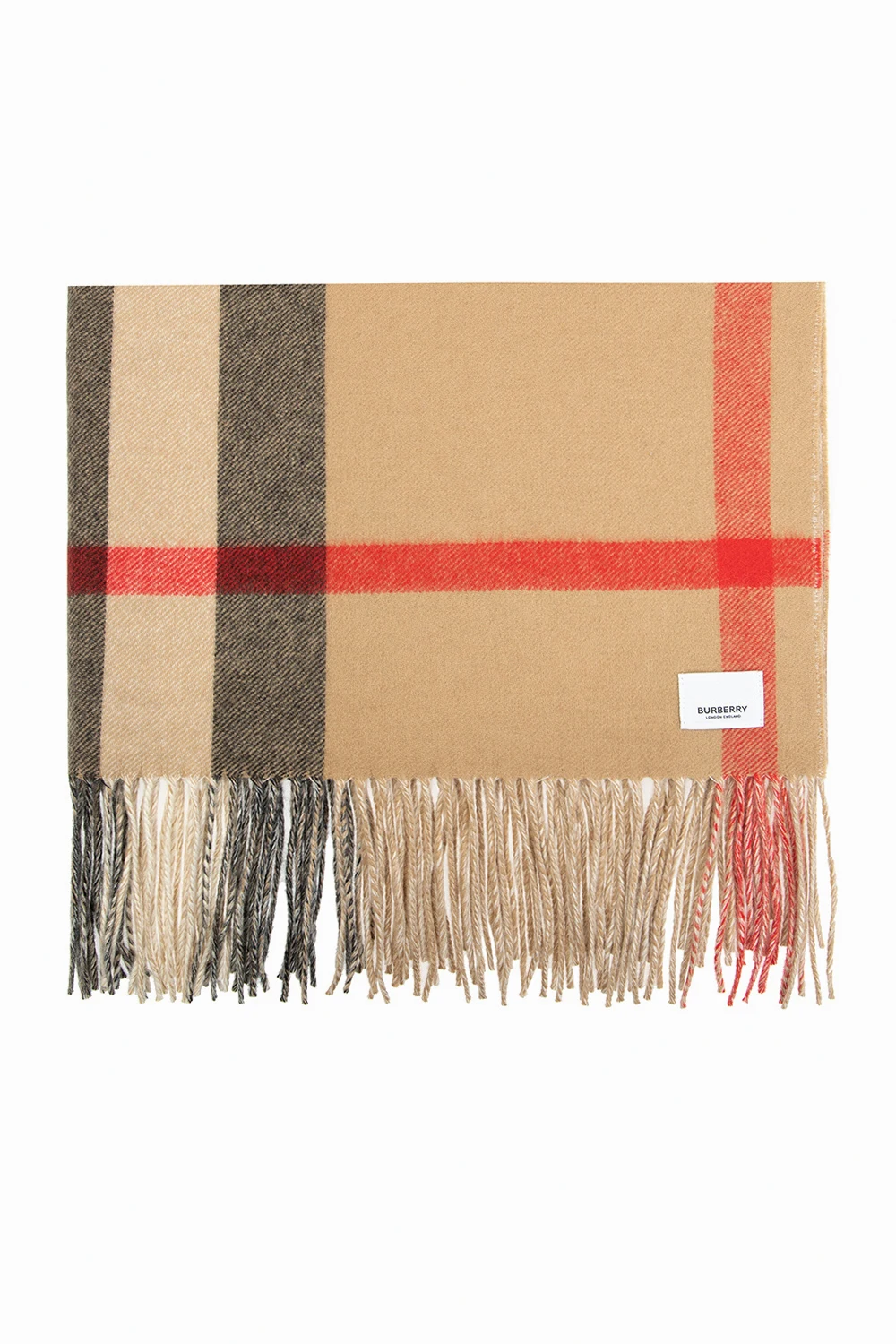 Cashmere scarf with logo