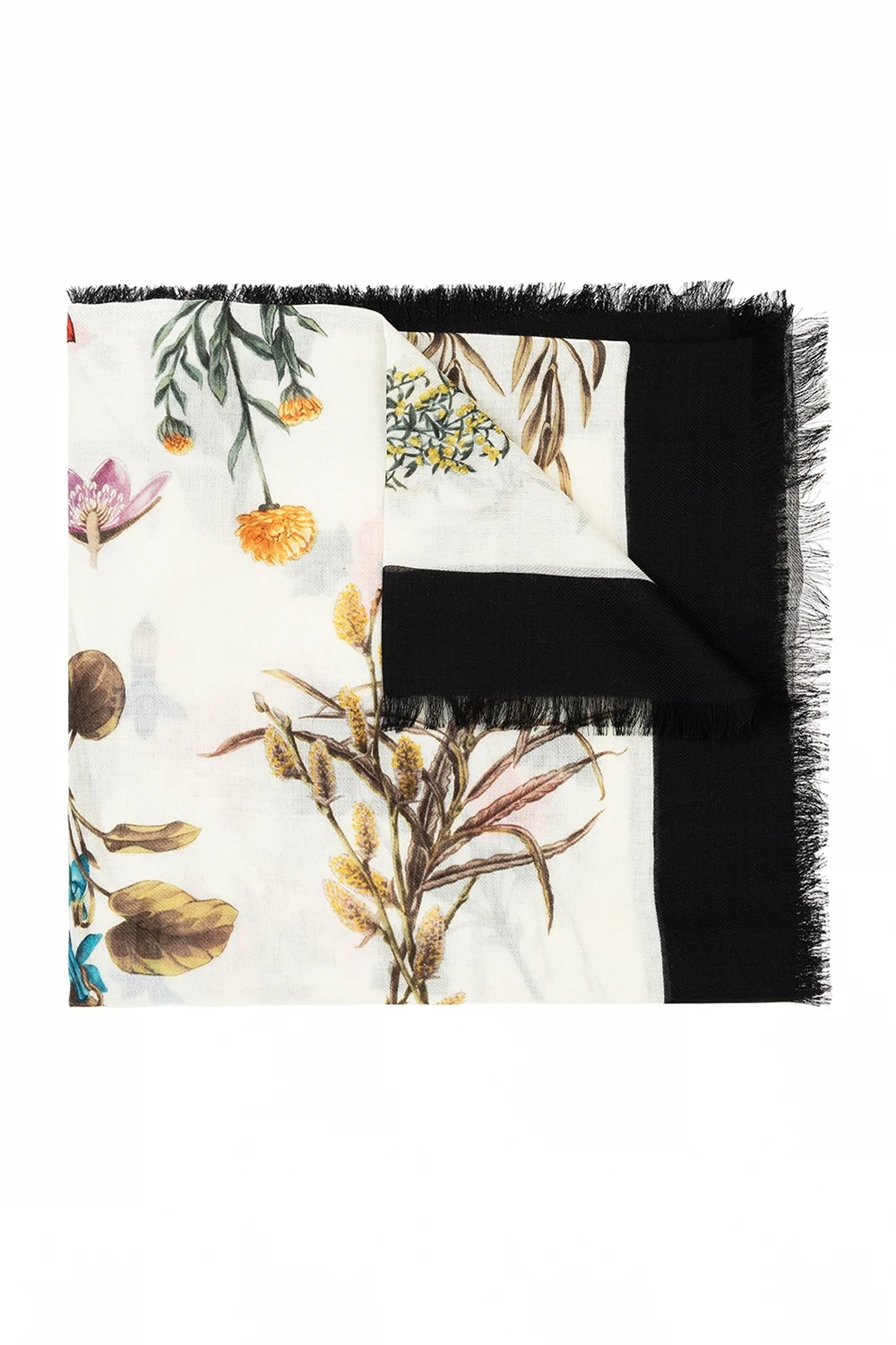 cream Patterned scarf