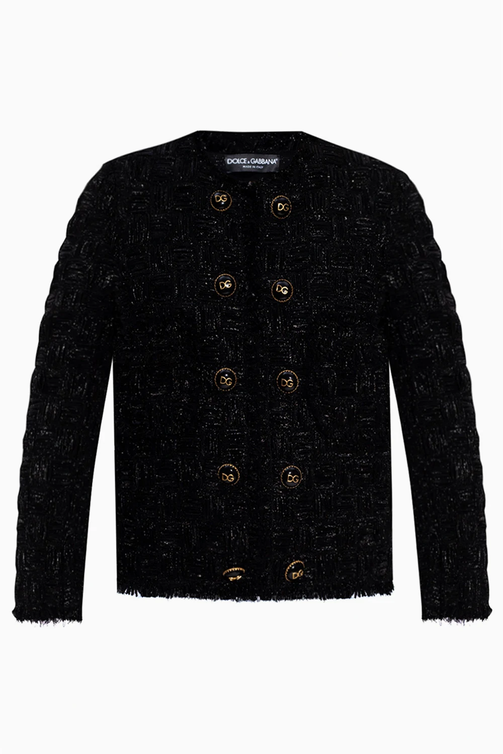 BLACK Jacket with lurex threads