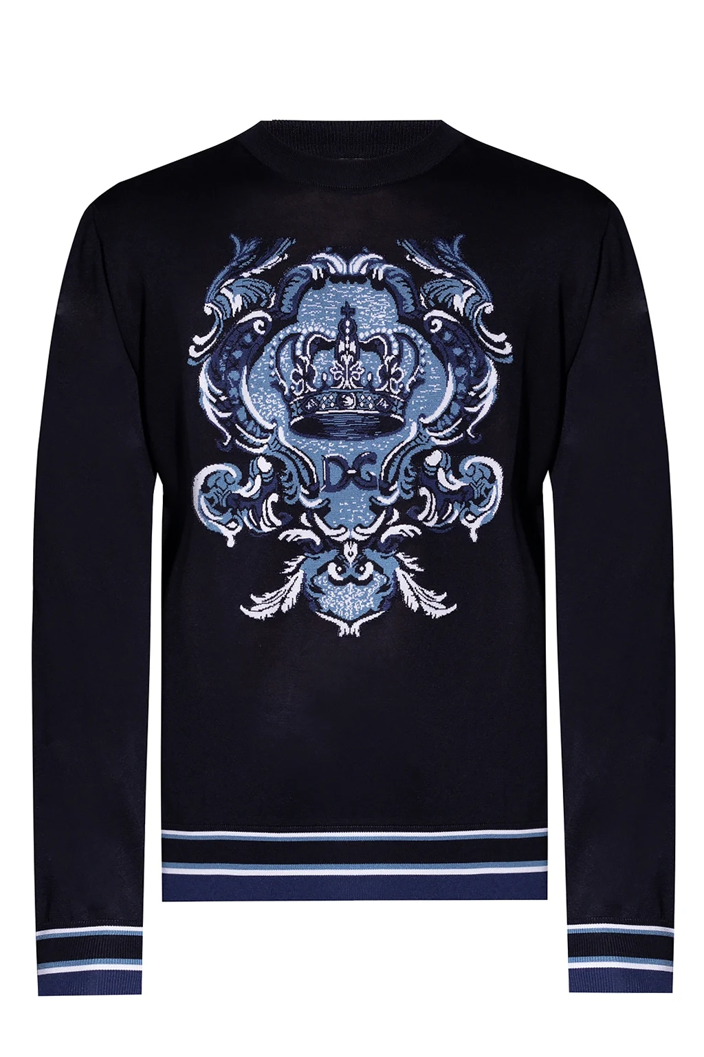 NAVY BLUE Sweater with logo