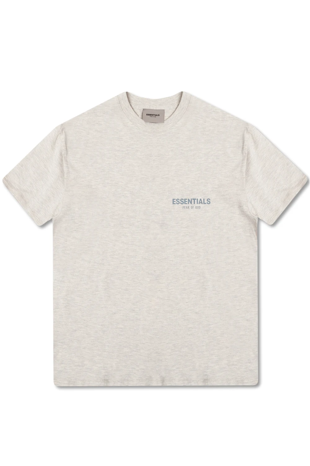 cream T-shirt with logo