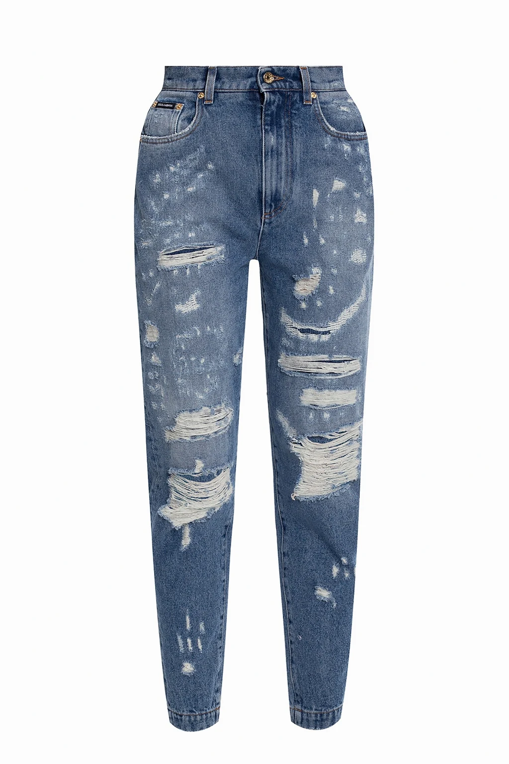 BLUE Raw edge jeans