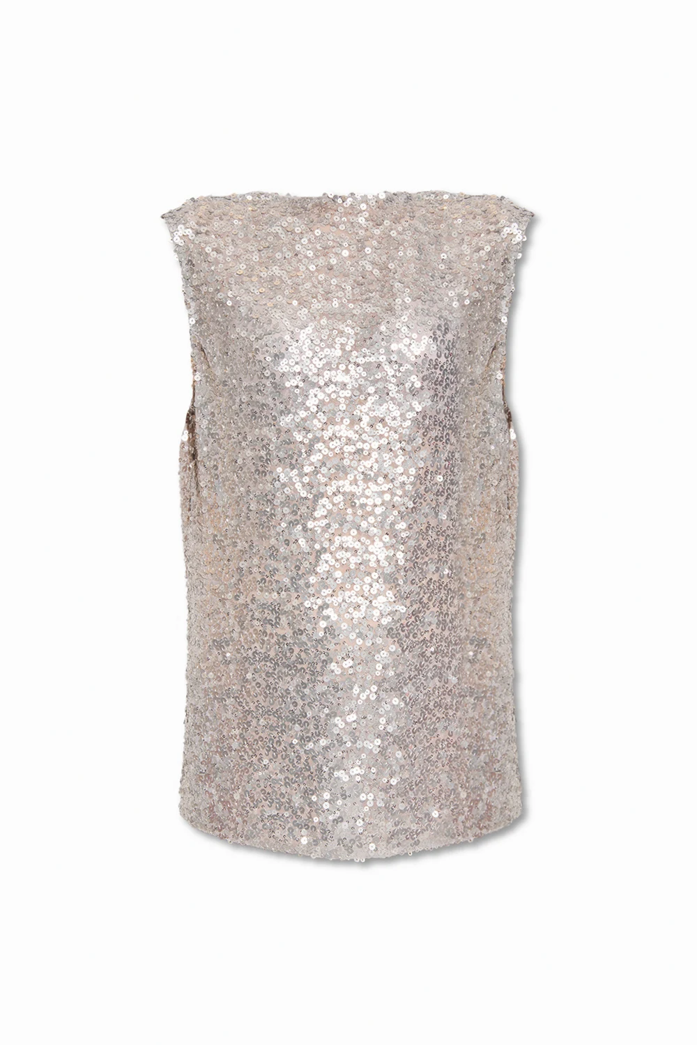 SILVER Top with sequins