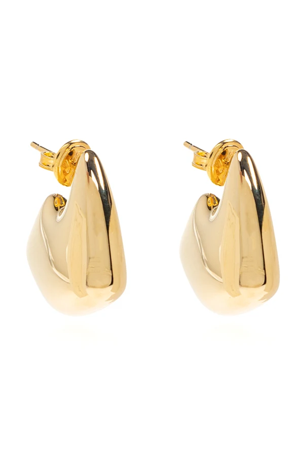 GOLD Geometrische Ohrringe in Flossenform