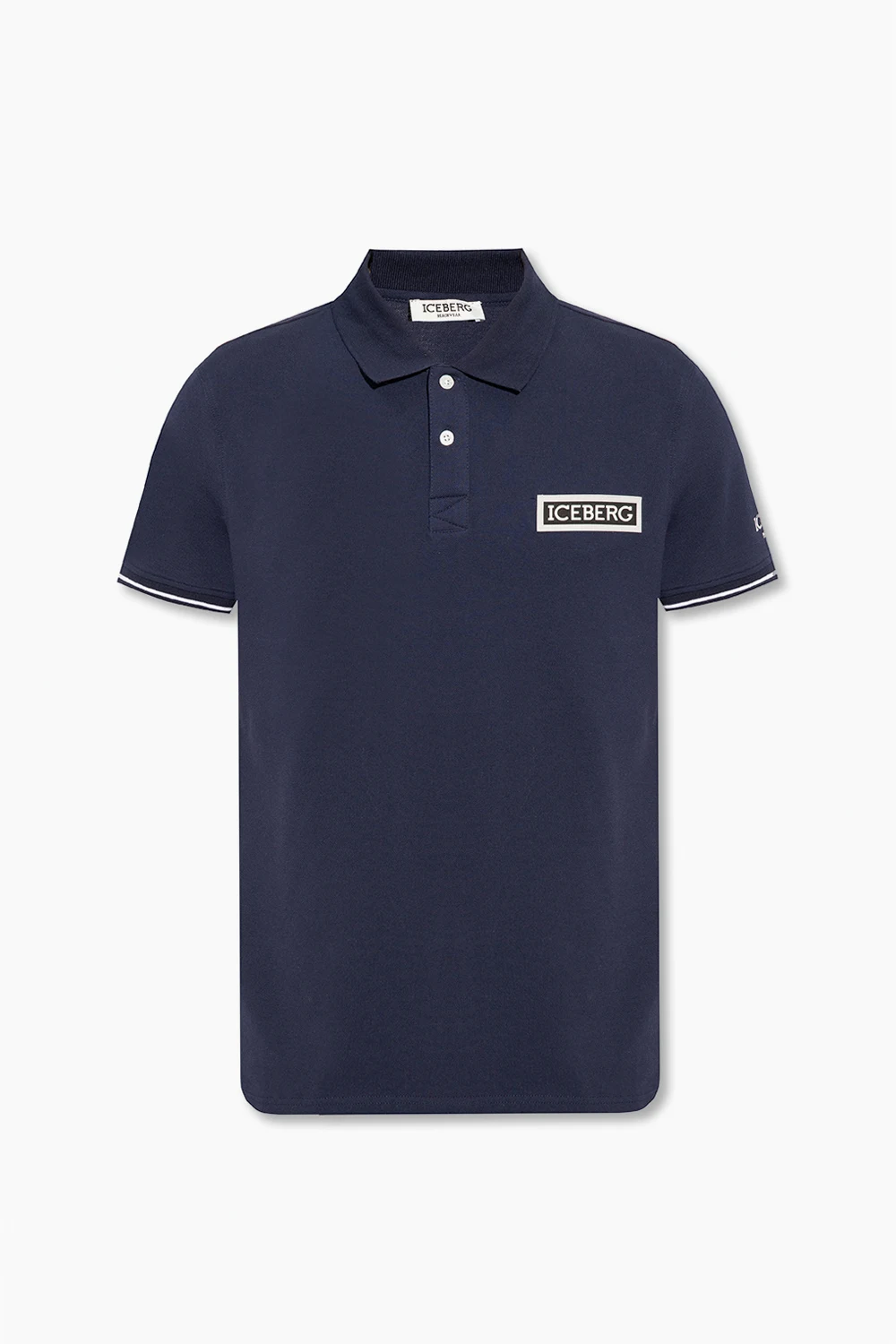 NAVY BLUE Polo shirt with logo