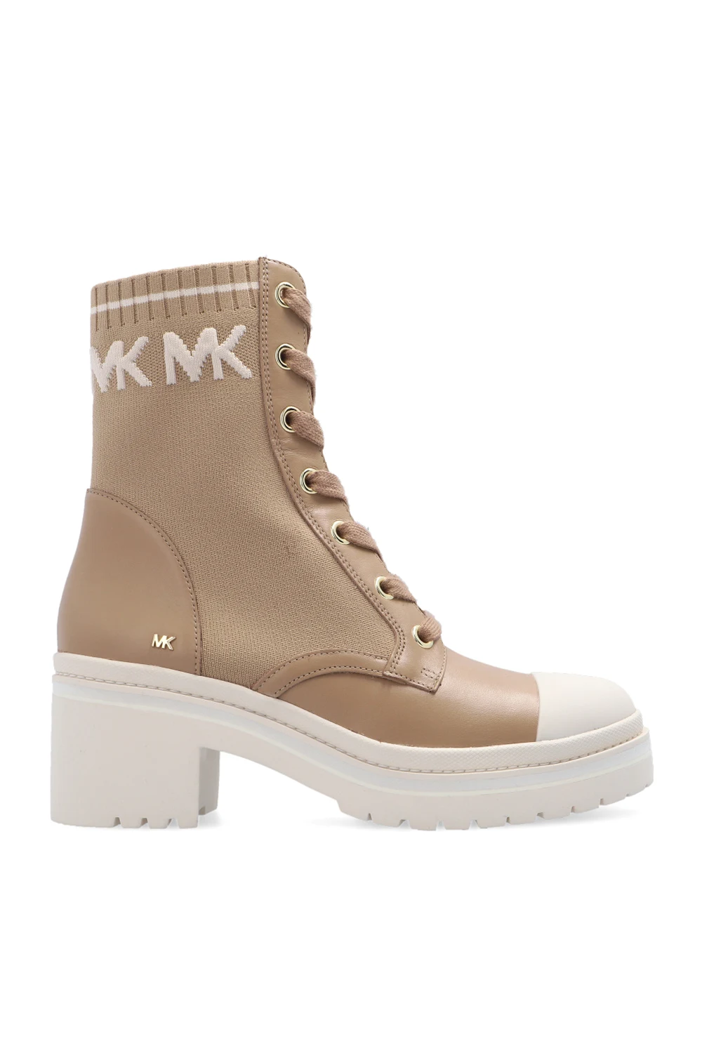 beige ‘Brea’ combat boots