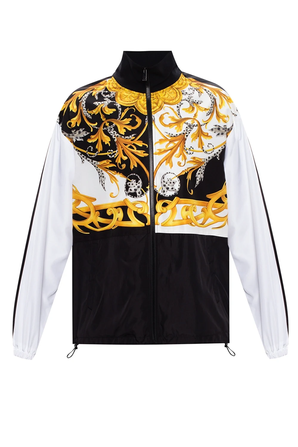 BLACK Barocco-printed jacket