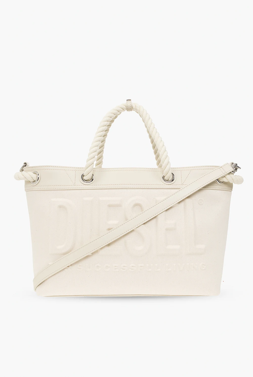 cream ‘Rope’ shopper bag