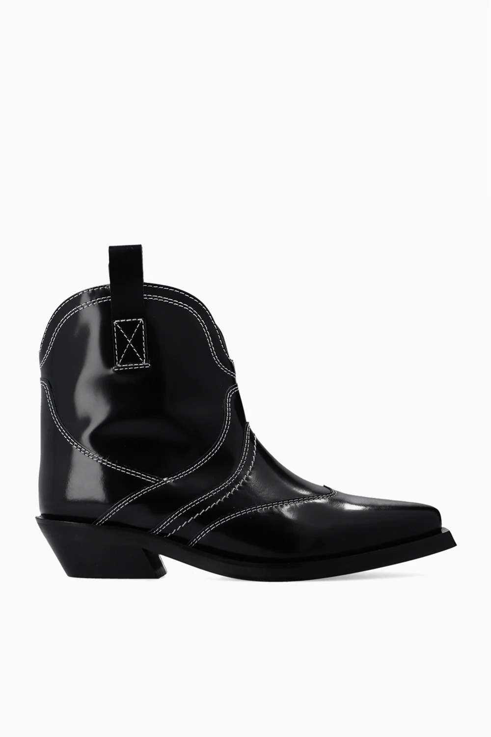 Patent leather cowboy boots