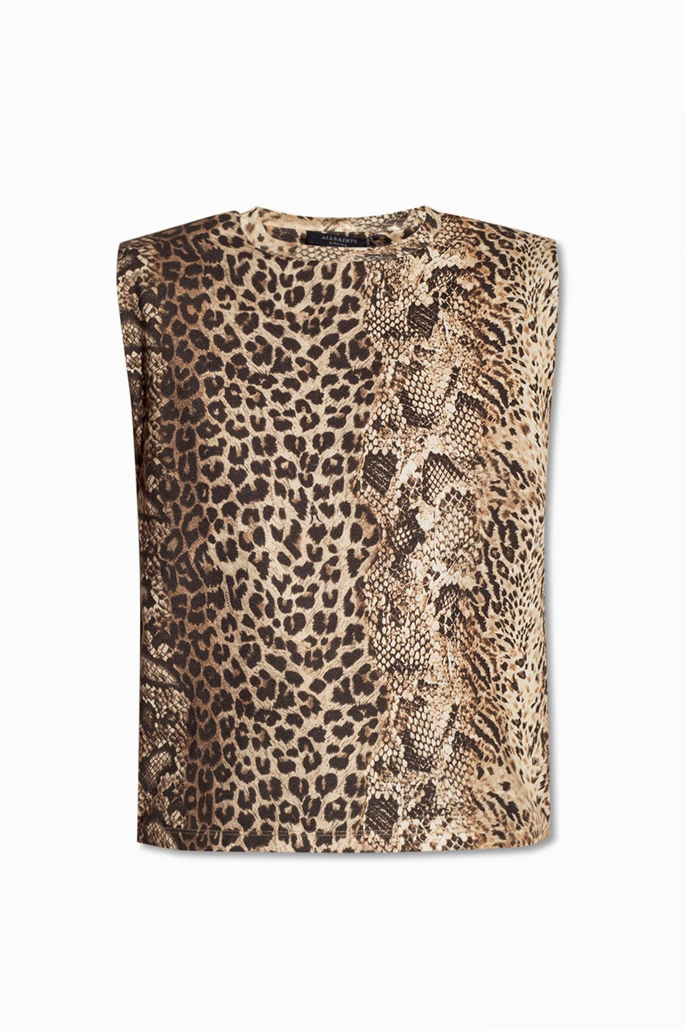YELLOW  ‘Mika’ tank top with animal motif
