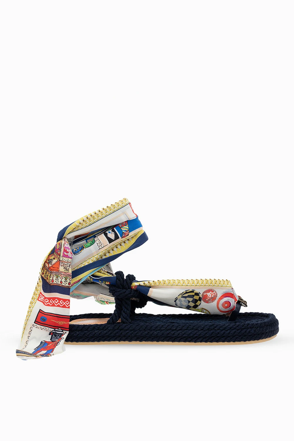Woven platform sandals