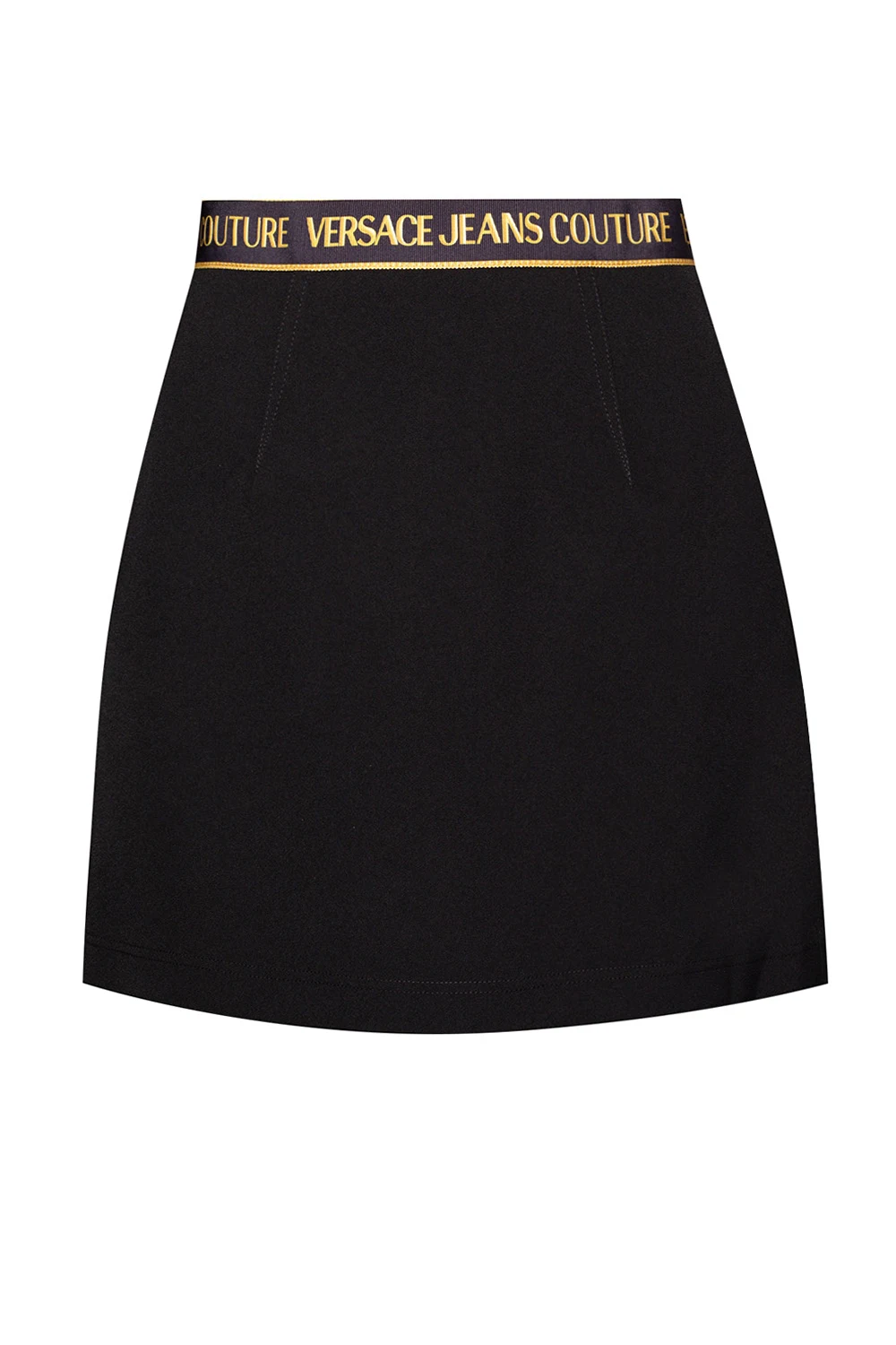 BLACK Short skirt with logo